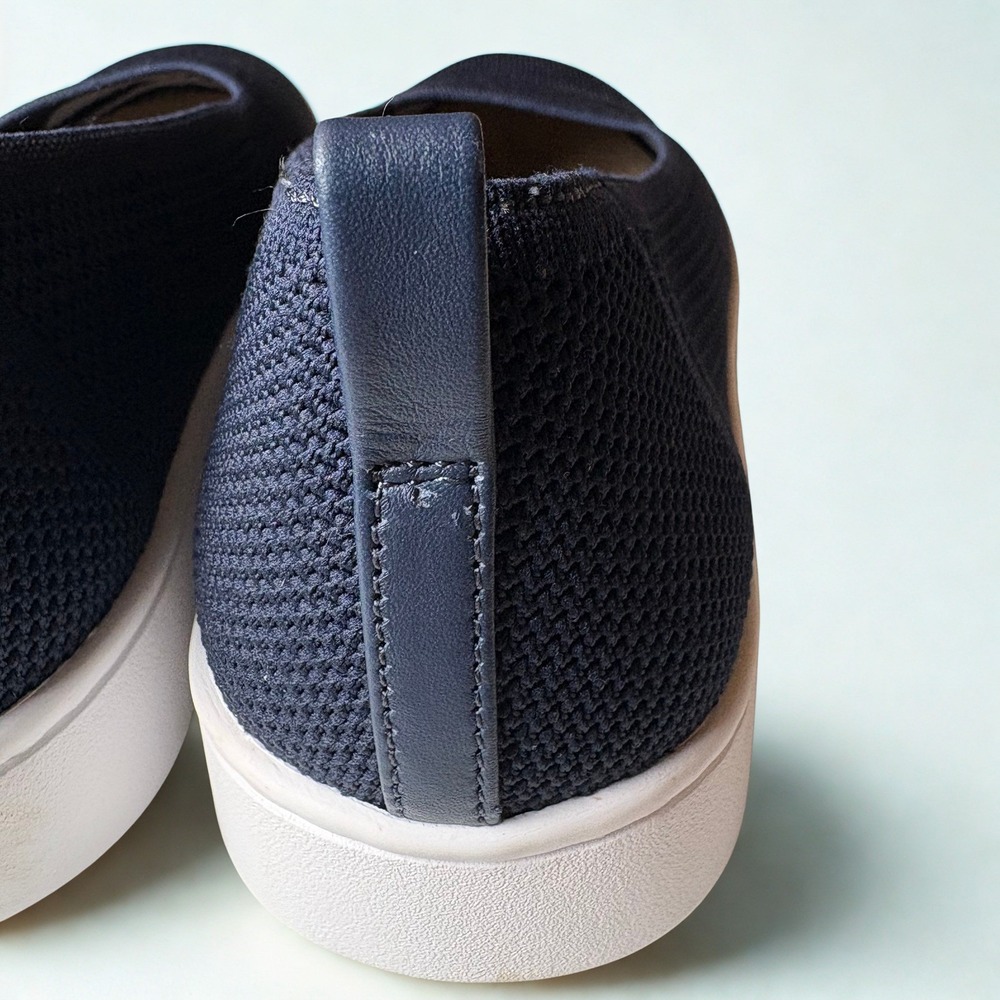 Vionic Uptown Flats Womens 8.5 Navy Knit Skimmer Comfort Orthotic Shoes Slip On - Picture 9 of 9